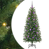 Vidaxl kunstkerstboom met 150 led met standaard groen 150 cm pe en pvc