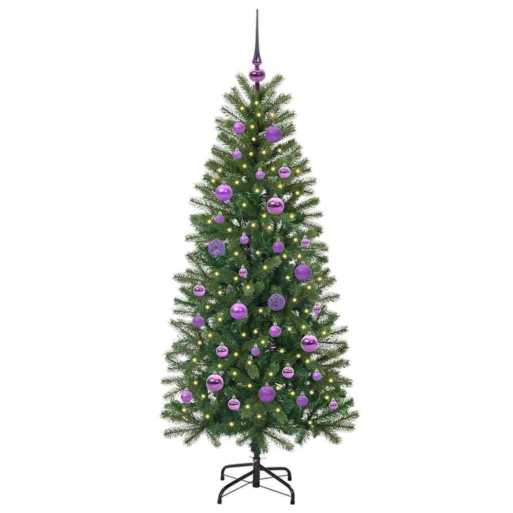 Vidaxl kunstkerstboom met 150 led met standaard groen 150 cm pe en pvc