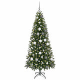 Vidaxl kunstkerstboom met 300 led met standaard groen 180 cm pe en pvc