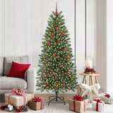 Vidaxl kunstkerstboom met 300 led met standaard groen 180 cm pe en pvc