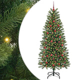 Vidaxl kunstkerstboom met 300 led met standaard groen 180 cm pe en pvc