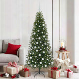 Vidaxl kunstkerstboom met 300 led met standaard groen 180 cm pe en pvc