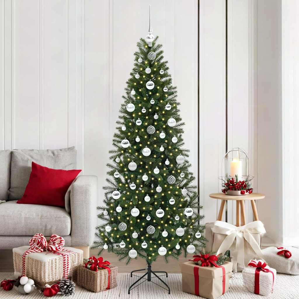Vidaxl kunstkerstboom met 300 led met standaard groen 180 cm pe en pvc