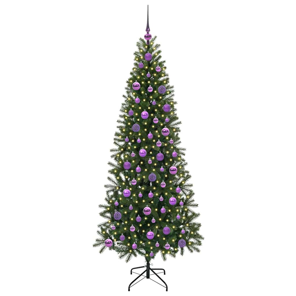 Vidaxl kunstkerstboom met 300 led met standaard groen 180 cm pe en pvc