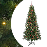 Vidaxl kunstkerstboom met 300 led met standaard groen 210 cm pe en pvc