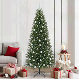 Vidaxl kunstkerstboom met 300 led met standaard groen 210 cm pe en pvc