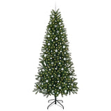 Vidaxl kunstkerstboom met 300 led met standaard groen 240 cm pe en pvc