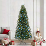 Vidaxl kunstkerstboom met 300 led met standaard groen 240 cm pe en pvc