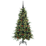Vidaxl kunstmatige inklapbare kerstboom groen 120 cm pe en pvc