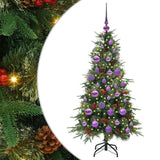 Vidaxl kunstmatige inklapbare kerstboom groen 120 cm pe en pvc