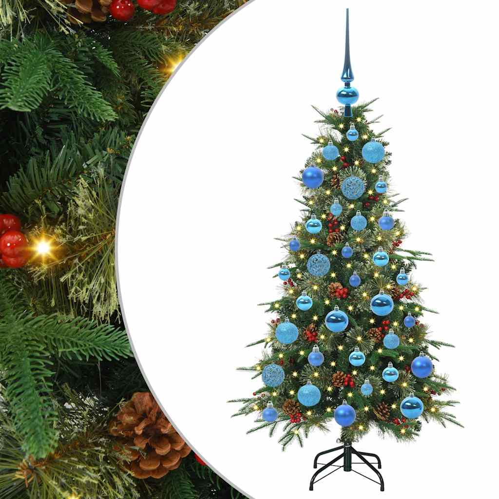 Vidaxl kunstmatige inklapbare kerstboom groen 120 cm pe en pvc