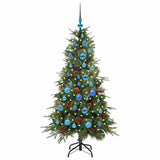 Vidaxl kunstmatige inklapbare kerstboom groen 150 cm pe en pvc