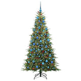 Vidaxl kunstmatige inklapbare kerstboom groen 180 cm pe en pvc