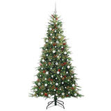 Vidaxl kunstmatige inklapbare kerstboom groen 210 cm pe en pvc