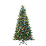 Vidaxl kunstmatige inklapbare kerstboom groen 210 cm pe en pvc