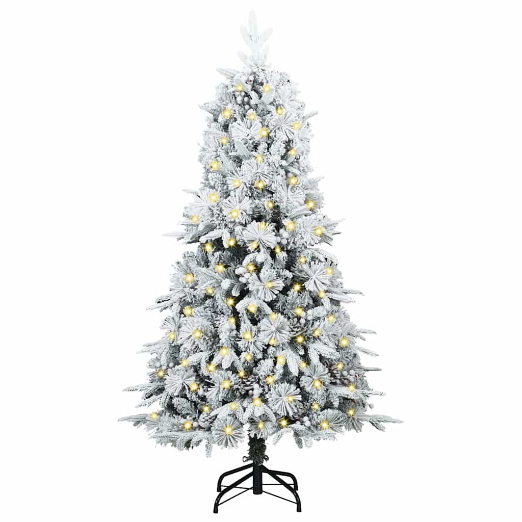 Vidaxl kunstmatige inklapbare kerstboom groen 120 cm pe en pvc