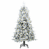 Vidaxl kunstmatige inklapbare kerstboom groen 120 cm pe en pvc