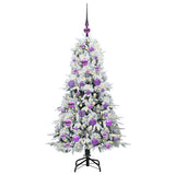 Vidaxl kunstmatige inklapbare kerstboom wit 120 cm pe en pvc