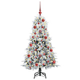 Vidaxl kunstmatige inklapbare kerstboom wit 150 cm pe en pvc