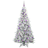 Vidaxl kunstmatige inklapbare kerstboom wit 180 cm pe en pvc