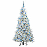 Vidaxl kunstmatige inklapbare kerstboom wit 180 cm pe en pvc