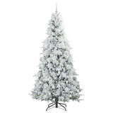 Vidaxl kunstmatige inklapbare kerstboom wit 240 cm pe en pvc