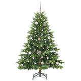 Vidaxl kunstkerstboom met 150 led met standaard groen 150 cm pe en pvc