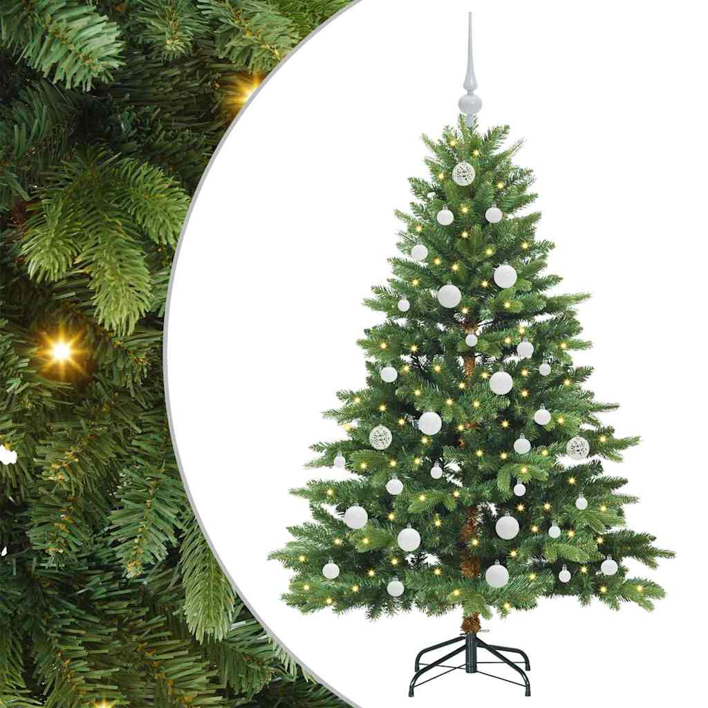 Vidaxl kunstkerstboom met 150 led met standaard groen 150 cm pe en pvc
