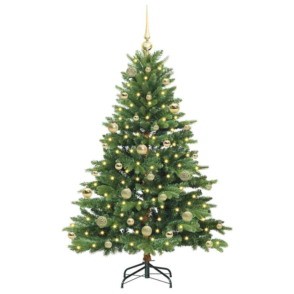Vidaxl kunstkerstboom met 150 led met standaard groen 150 cm pe en pvc