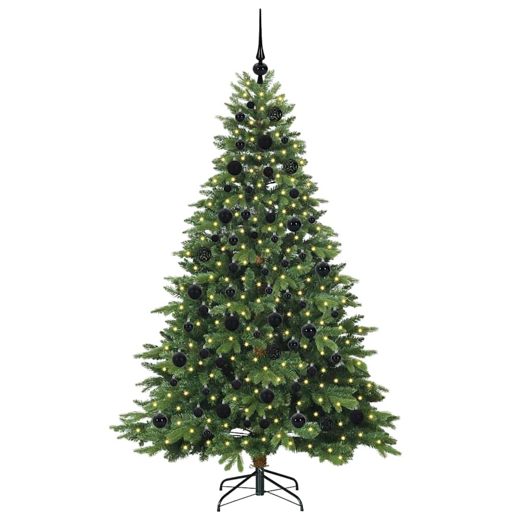 Vidaxl kunstkerstboom met 300 led met standaard groen 180 cm pe en pvc
