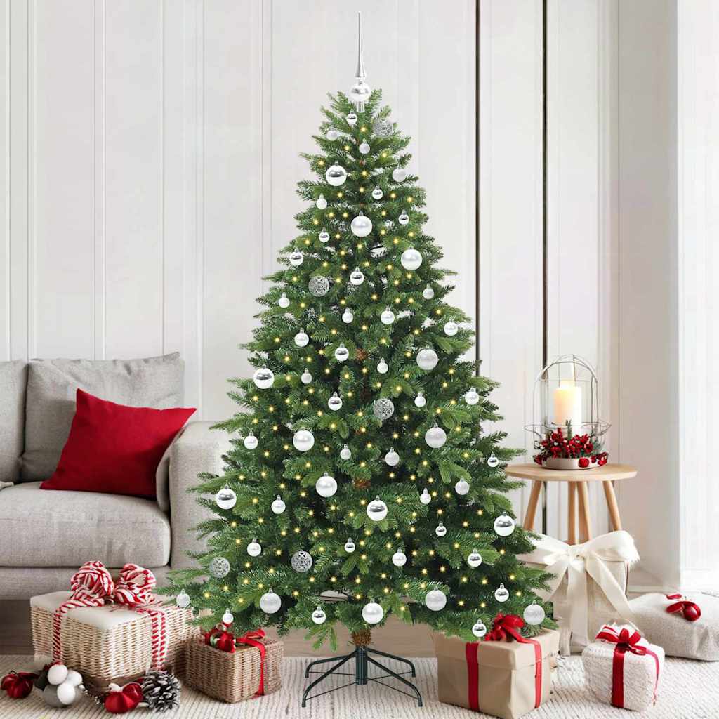 Vidaxl kunstkerstboom met 300 led met standaard groen 180 cm pe en pvc