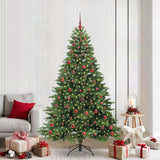 Vidaxl kunstkerstboom met 300 led met standaard groen 210 cm pe en pvc
