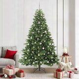 Vidaxl kunstkerstboom met 300 led met standaard groen 210 cm pe en pvc