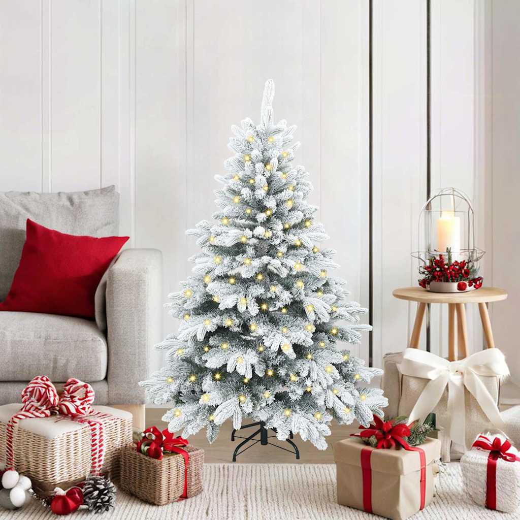 Vidaxl kunstkerstboom met 150 led met standaard wit 120 cm pe en pvc