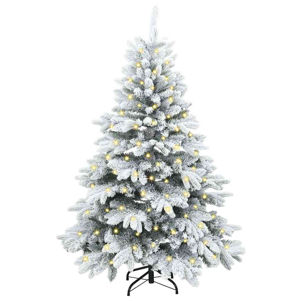 Vidaxl kunstkerstboom met 150 led met standaard wit 120 cm pe en pvc