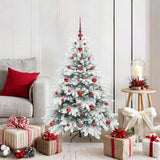Vidaxl kunstkerstboom met 150 led met standaard wit 120 cm pe en pvc