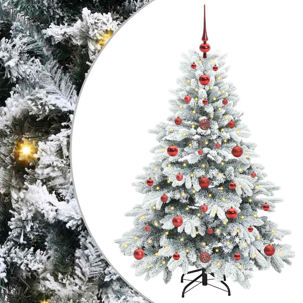 Vidaxl kunstkerstboom met 150 led met standaard wit 120 cm pe en pvc