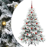 Vidaxl kunstkerstboom met 150 led met standaard wit 120 cm pe en pvc