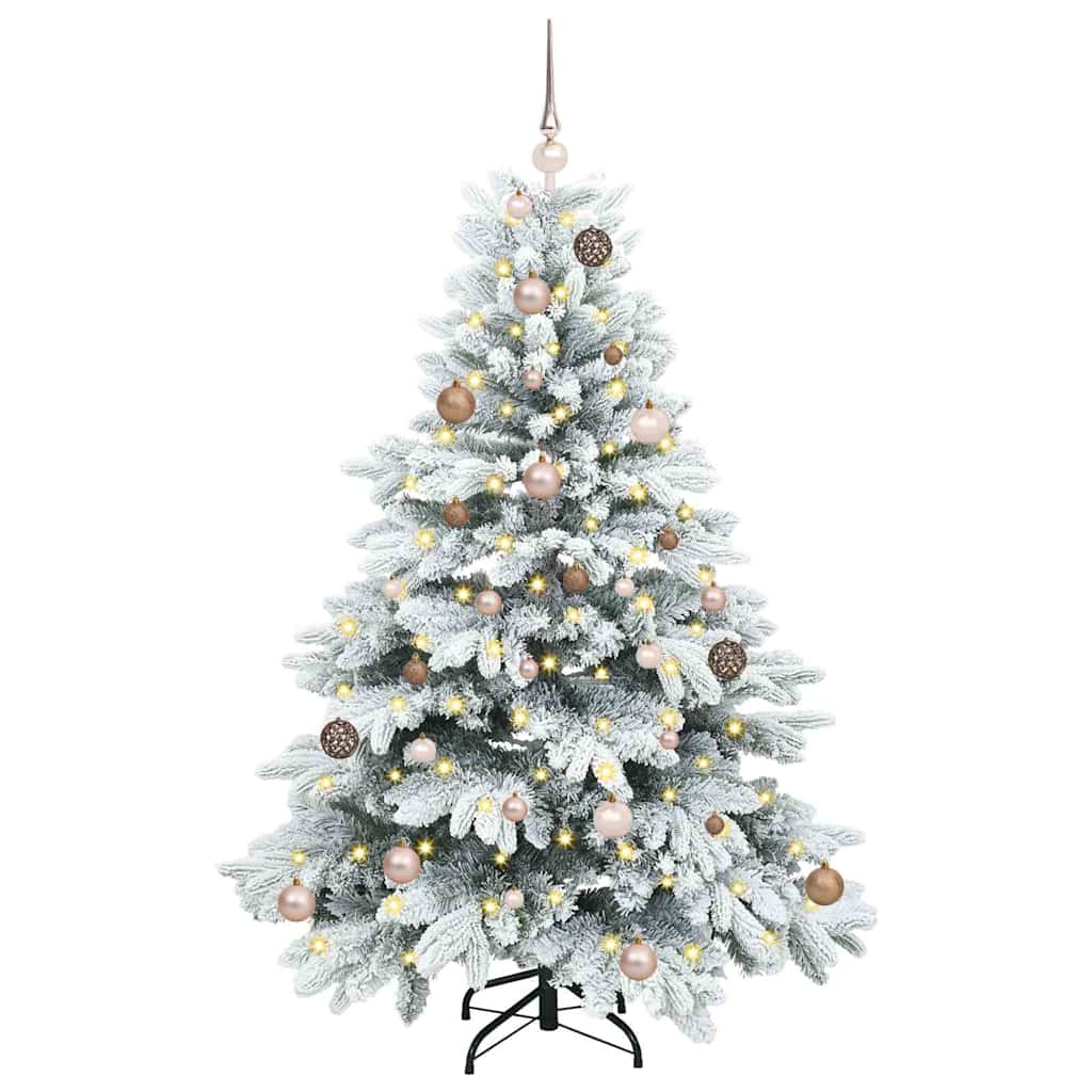 Vidaxl kunstkerstboom met 150 led met standaard wit 150 cm pe en pvc