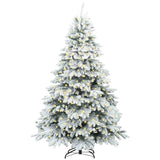 Vidaxl kunstkerstboom met 300 led met standaard wit 180 cm pe en pvc