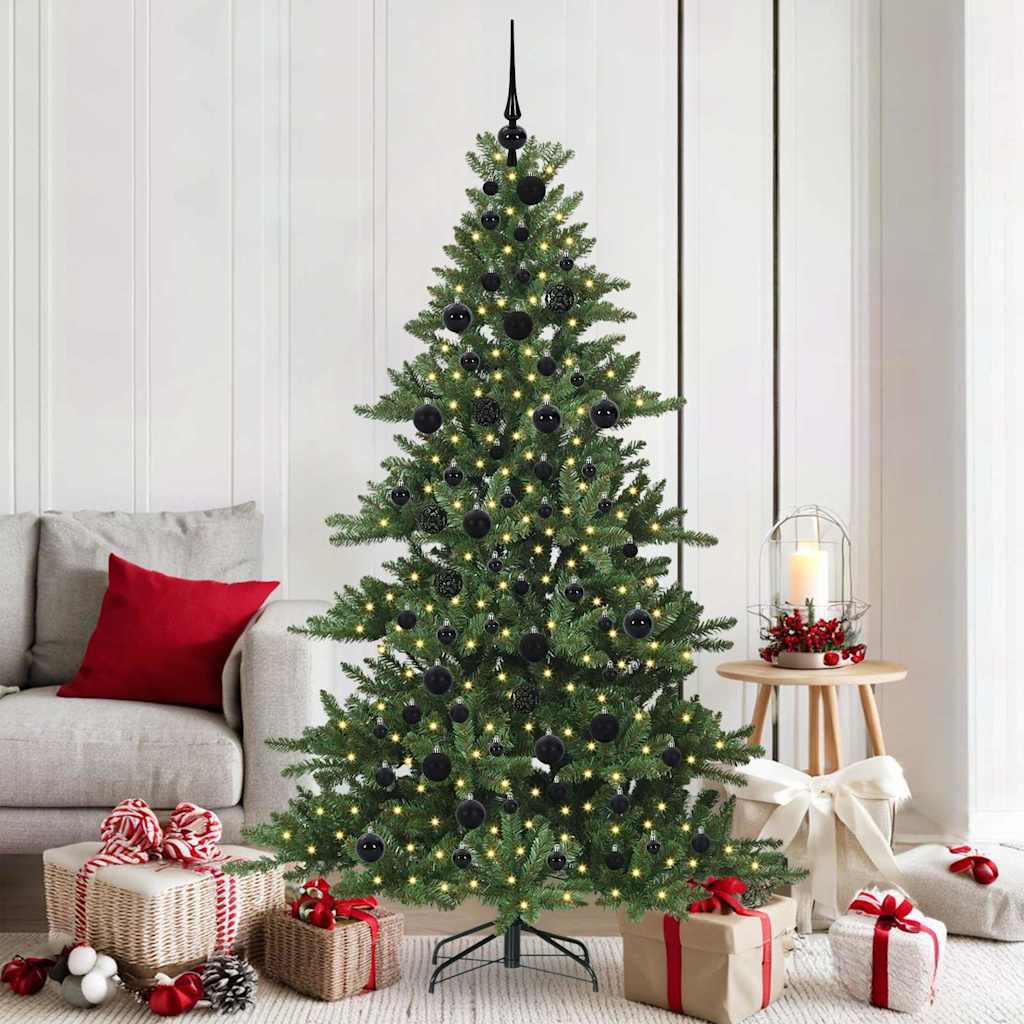 Vidaxl kunstmatige inklapbare kerstboom groen 180 cm pvc en staal