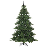 Vidaxl kunstmatige inklapbare kerstboom groen 210 cm pvc en staal