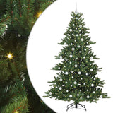 Vidaxl kunstmatige inklapbare kerstboom groen 210 cm pvc en staal