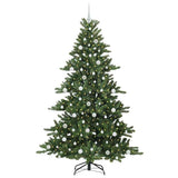 Vidaxl kunstmatige inklapbare kerstboom groen 210 cm pvc en staal