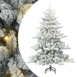 Vidaxl kunstmatige inklapbare kerstboom wit 150 cm pvc en staal