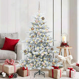 Vidaxl kunstmatige inklapbare kerstboom wit 150 cm pvc en staal