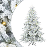 Vidaxl kunstmatige inklapbare kerstboom wit 180 cm pvc en staal