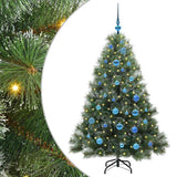 Vidaxl kunstkerstboom met 150 led met standaard groen 150 cm pe en pvc