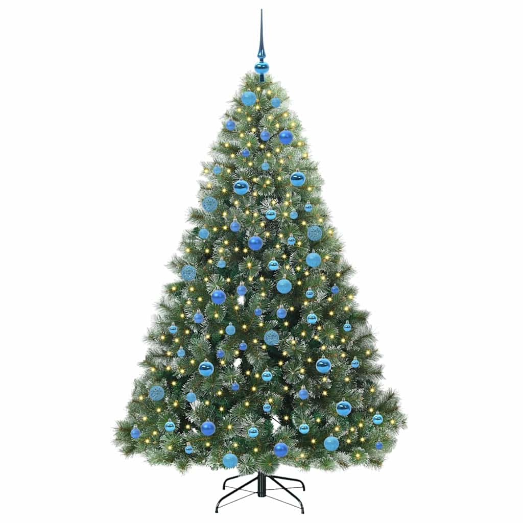Vidaxl kunstkerstboom met 300 led met standaard groen 180 cm pe en pvc