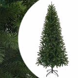 Vidaxl kunstkerstboom met standaard groen 210 cm pvc, pe en staal